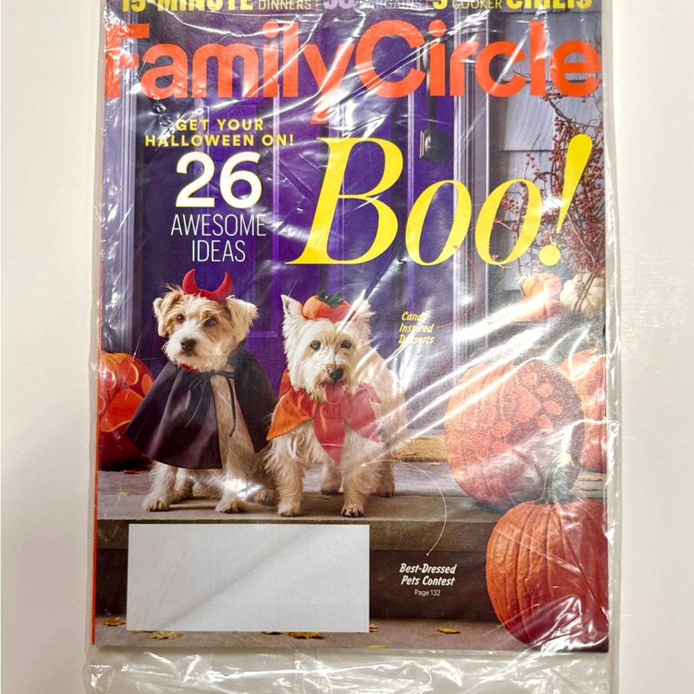 Family Circle Magazine October 2016 Halloween Edition